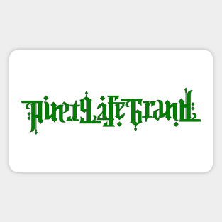 Widespread Panic "Ain't Life Grand" Ambigram in green Magnet